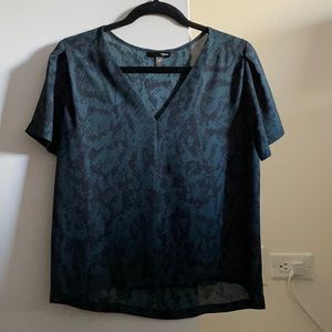 NEVER WORN blue and black Aqua work top